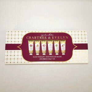 Crabtree & Evelyn Hand Therapy Gift Set 6 x 1.5 oz Rosewater Pear Almond Avocado